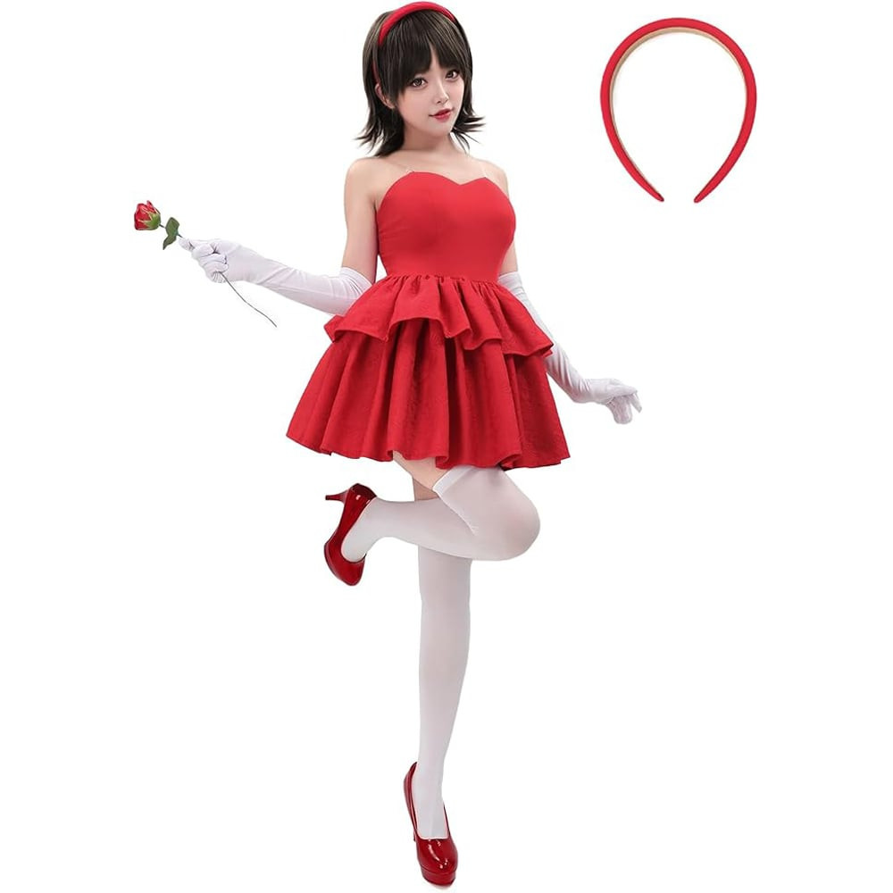 Perfect Blue Mima Kirigoe Costume - Red Dress Mima Kirigoe Cosplay