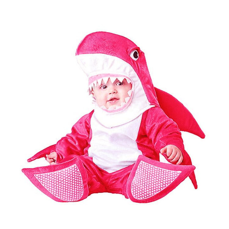 Baby Pink Shark Costume InCharacter - Onesie Jumpsuit Pink Shark Cosplay
