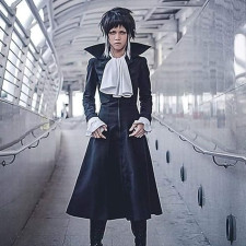 Bungo Stray Dogs Akutagawa Ryunosuke Costume - Black Long Coat Akutagawa Ryunosuke Cosplay