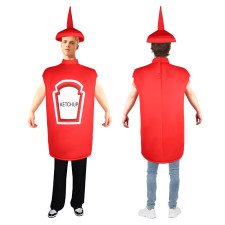 Ketchup Bottle Costume - Suit Ketchup Cosplay