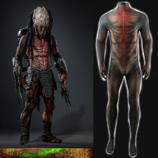 Prey Feral Predator Costume - Bodysuit Feral Predator Cosplay