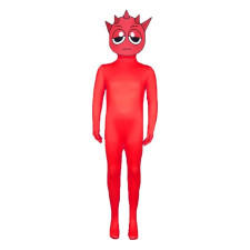 Sprunki Incredibox Raddy Costume - Bodysuit Red Sprunki Cosplay