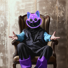 Poppy Playtime CatNap Mask Prop - CatNap Costume Cosplay Mask