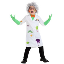 Kids Mad Scientist Costume - White Coat Set Mad Scientist Cosplay