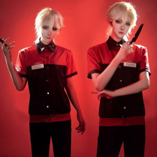 Manny's Tyler Costume - Red Black Uniform Bryan Tyler Cosplay