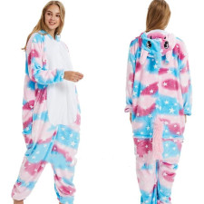 Kids Blue Galaxy Unicorn Costume - Onesie Jumpsuit Blue Galaxy Unicorn Cosplay