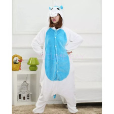 Kids White Blue Unicorn Costume - Onesie Jumpsuit White Blue Unicorn Cosplay