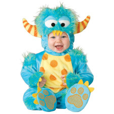 Baby Blue Furry Monster Costume InCharacter - Onesie Jumpsuit Blue Furry Monster Cosplay
