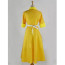 The Princess and the Frog Tiana Yellow Waitress Cosplay Costume