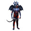Kids Roblox Trevor Henderson's Cartoon Shin Demon Costume - Black Bodysuit Mask Cartoon Shin Demon Cosplay