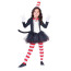 Girls The Cat in the Hat Costume - Black Dress Hat Set The Cat in the Hat Cosplay