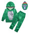Kids Gorilla Tag Monke Costume - Green Hoodie Pants Mask Set Monke Cosplay