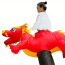 Red Chinese Dragon Inflatable Costume - Red Chinese Dragon Cosplay