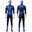 Green Lantern Blue Lantern Saint Walker Costume - Blue Black Muscle Pattern Bodysuit Blue Lantern Cosplay