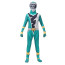 Dino Fury Rangers Tiger Fury Green Ranger Costume - Bodysuit Mask Green Dino Fury Ranger Cosplay