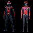 Spider-Man 2 Spider-Man Red Black Evolved Suit Costume - Bodysuit Hood Spider-Man Red Black Evolved Suit Cosplay