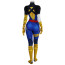Mavel Rivals Magik Retro X-Uniform Costume - Blue Yellow Bodysuit Magik Cosplay
