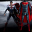 Superman: Man of Steel Superman Costume - Blue Bodysuit Cape Set Superman Henry Cavill Cosplay