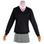 Kawaii Dake Ja Nai Shikimori-san Miyako Shikimori Costume - Grey Skirt Sweater Miyako Shikimori Cosplay
