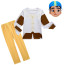 Boys Mira Royal Detective Prince Neel Costume - Pants Shirt Mask Prince Neel Cosplay