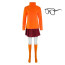 Scooby-Doo Velma Dinkley Costume - Orange Turtleneck Skirt Set Velma Dinkley Cosplay