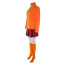 Scooby-Doo Velma Dinkley Costume - Orange Turtleneck Skirt Set Velma Dinkley Cosplay