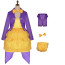 Girls and Women Charlie and The Chocolate Factory Willy Wonka Costume - Purple Coat Skirt Willy Wonka Cosplay