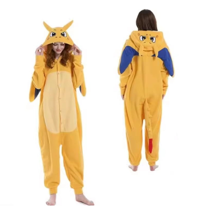 Kids Charizard with Wings Costume - Onesie Jumpsuit Charizard with Wings Cosplay
