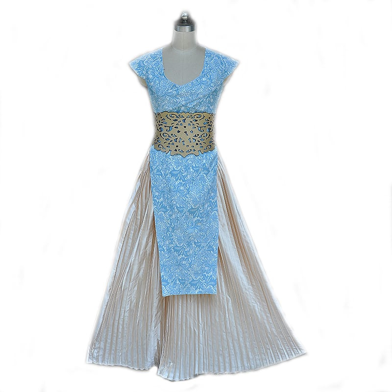 Daenerys Cosplay Costume Cream Queen Dress Games of Thrones Halloween Costume