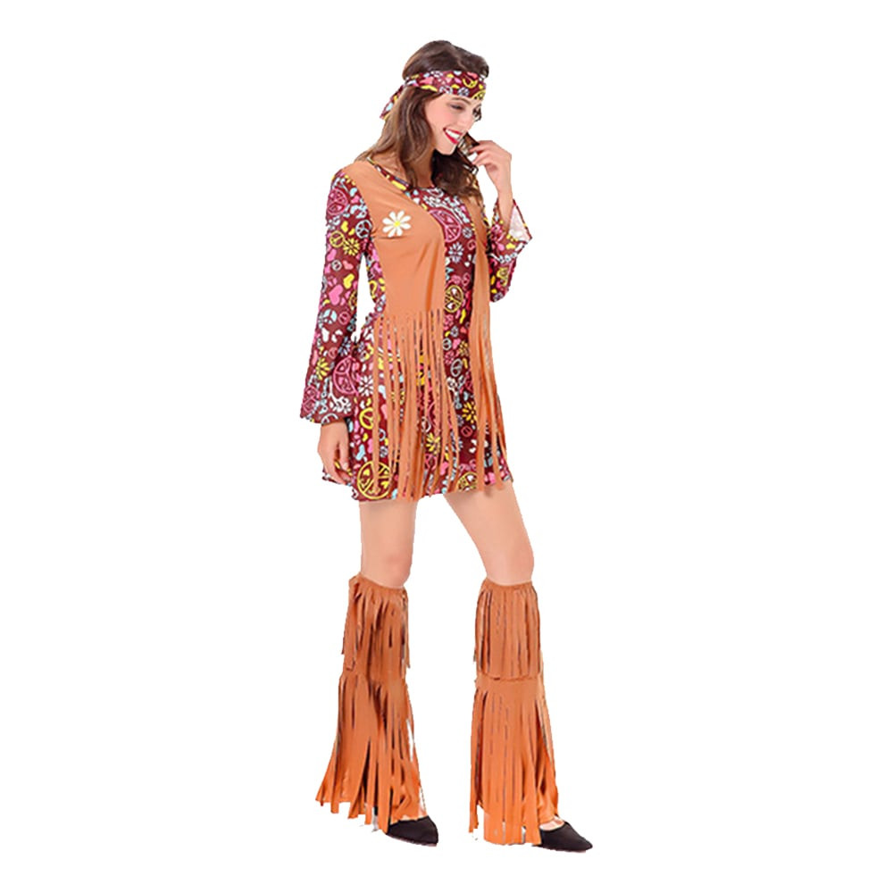 60's Hippie Costume - Dress Boots Set Hippie Cosplay
