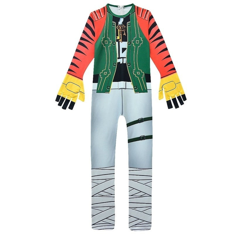Fortnite Master Key Tiger Cosplay Costume with Masks