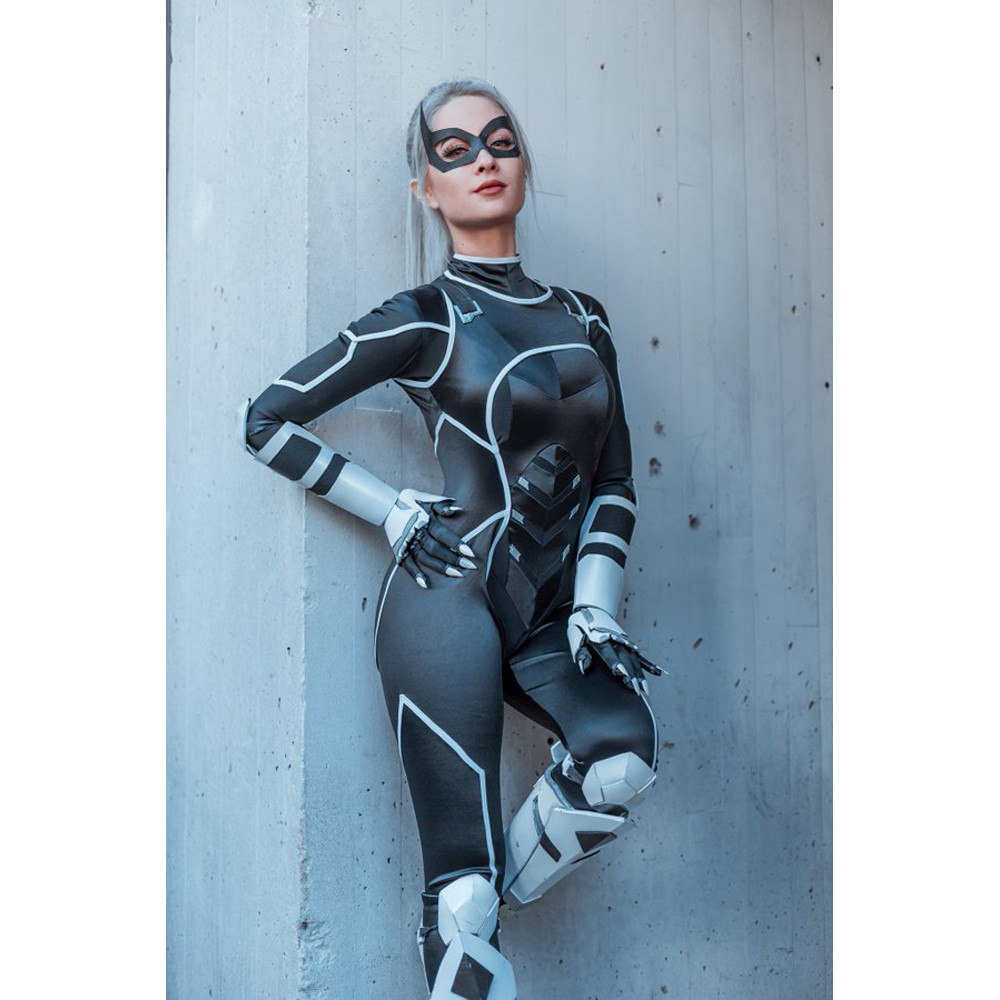 Spider-Man 2 PS5 Felicia Hardy Black Cat Costume - Bodysuit Black Cat Cosplay