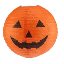Halloween Paper Pumpkin Hanging Lantern Light