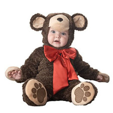 Baby Brown Teddy Bear Costume InCharacter - Onesie Jumpsuit Brown Bear Cosplay