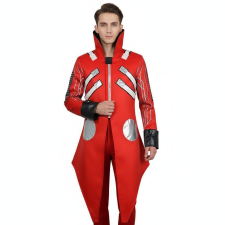 Sonic the Hedgehog Dr. Eggman Costume - Red Coat Pants Set Dr Eggman Cosplay