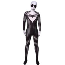 The Nightmare Before Christmas Jack Skellington Costume - Fullsuit Mask Set Jack Skellington Cosplay