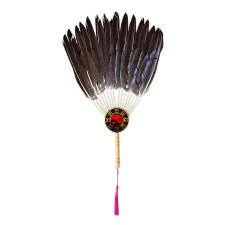 Ya Boy Kongming Lupin Cosplay Feather Fan Prop
