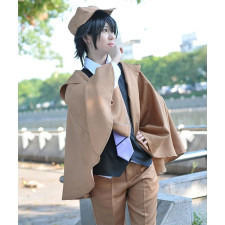 Bungo Stray Dogs Edogawa Ranpo Costume - Brown Coat Suit Edogawa Ranpo Cosplay