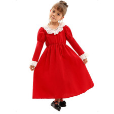 Kids Abigail Adams Costume - Red Dress Abigail Adams Cosplay