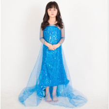 Girls Elsa Classic Blue Dress