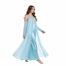 Star Wars Padme Amidala Costume - Long Sleeved Blue Dress Padme Amidala Cosplay