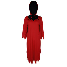 Red Demon Costume - Red Robe Hood Set Demon Cosplay