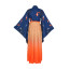 Watson Amelia Hololive Costume - Blue Orange Kimono Watson Amelia Cosplay