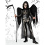 Girls Grim Reaper Costume - Jumpsuit Wings Hood Grim Reaper Cosplay