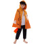 Kids Halloween Costume - Orange Cape Hood Halloween Cosplay
