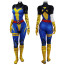Mavel Rivals Magik Retro X-Uniform Costume - Blue Yellow Bodysuit Magik Cosplay