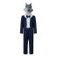 The Bad Guys Mr Wolf Costume - Black Bodysuit Mask Mr. Wolf Cosplay