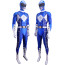 Power Rangers Blue Ranger Sentai Costume - Bodysuit with Belt Pattern Bodysuit Blue Power Ranger Cosplay