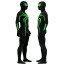 Spider-Man Stealth Big Time Suit Costume - Black Green Bodysuit Mask Spider Man Cosplay