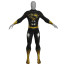 Superman Concept V4 Costume - Black And Gold Bodysuit Superman Cosplay